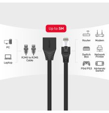Unitek C1896BK-0.5M CAT6 M-F Extension Cable 0.5m