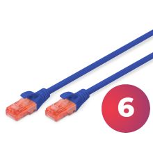 Digitus Ethernet Cable CAT6 Blue CU 0.25m