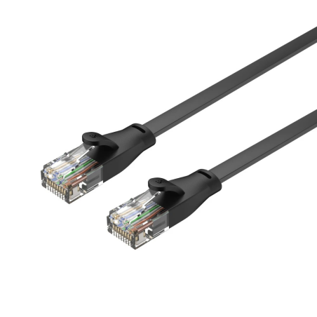 Unitek C1815GBK Flat Patch Cable CAT6 Black 20.0m
