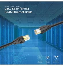 Unitek C1812EBK CAT7 SSTP Pure Copper Ethernet Cable 5.0m Black