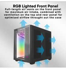 Armaggeddon TESSARAXX CORE 12 AIR ATX Gaming Case Black