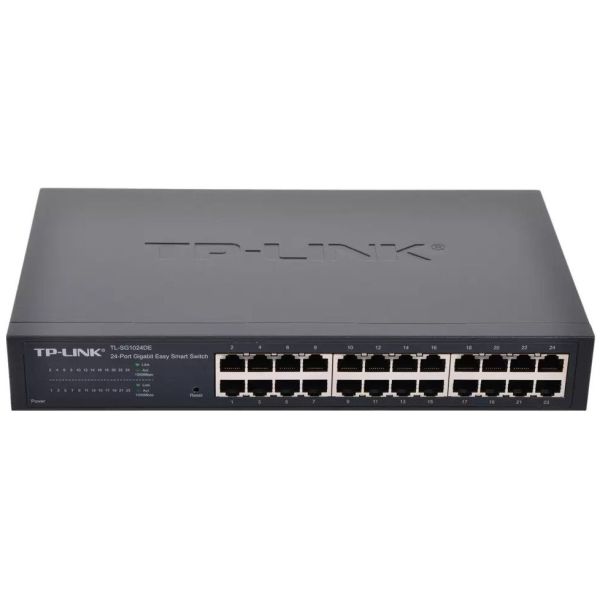 TP-LINK SWITCH 24PORTS GIGABIT LAN PORTS, EASY SMART, QOS, L2, VLAN