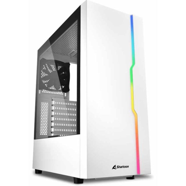 PC Case MIDI SHARKOON RGB SLIDER WHITE PC Case MIDI SHARKOON RGB SLIDER WHITE