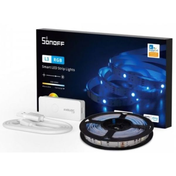 Sonoff Smart LED Light Strip RGB Indoor IP54 Wi-Fi/BT L3-5M