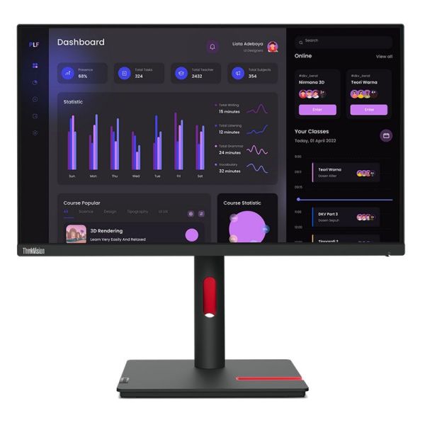 Business Monitor Lenovo ThinkVision T24i-30 24" FHD 60Hz 4 ms 63CFMATXUK