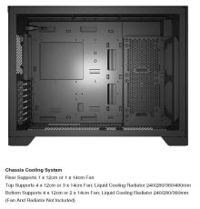 Gaming pc case Armaggeddon TESSARAXX APEX 13 AIR black
