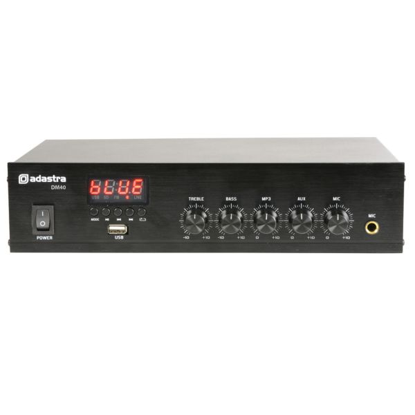 Adastra DM40 Mixer-Amp 40W USB/FM/BT 953.109UK