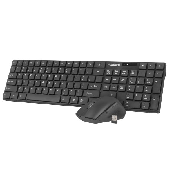 Natec STINGRAY Wireless Keyboard & Mouse Combo Black