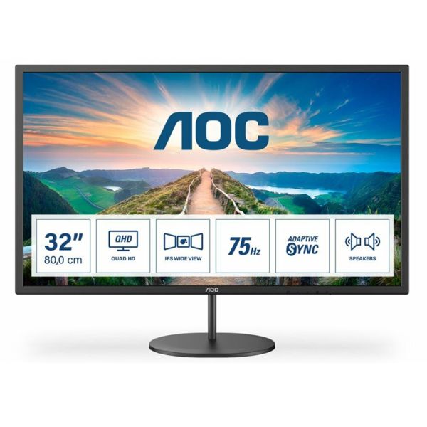 Monitor AOC 32" 2K QHD 75 Hz 4 ms Q32V4