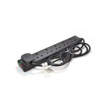 UK Power Strip PQ-203 / 6 Outlets 3m Cord