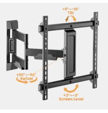 Brateck TV Mount 40x40 Turn 2-Arm 51cm Ext LPA76-443