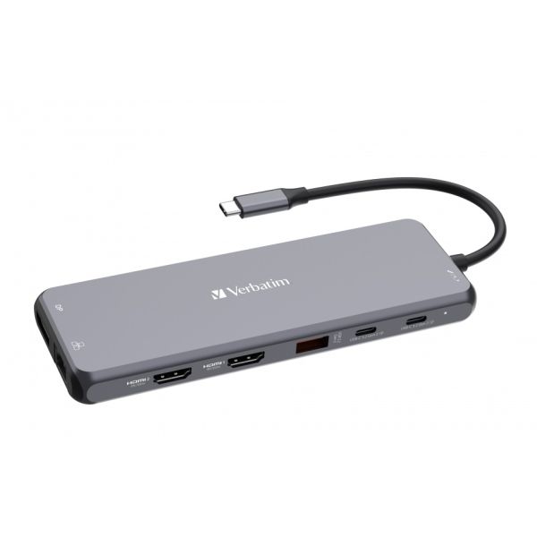 Verbatim USB-C 13-Port Hub Triple Display 100W PD CMH-13
