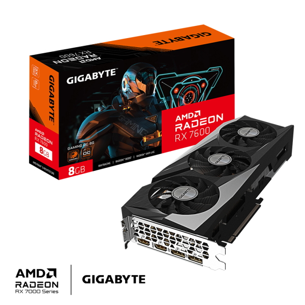 Graphic card Radeon Gigabyte RX 7600 gaming OC 8GB