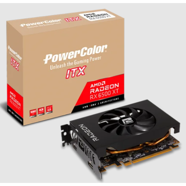 Видеокарта Power Color Radeon RX 6500XT ITX 4GB