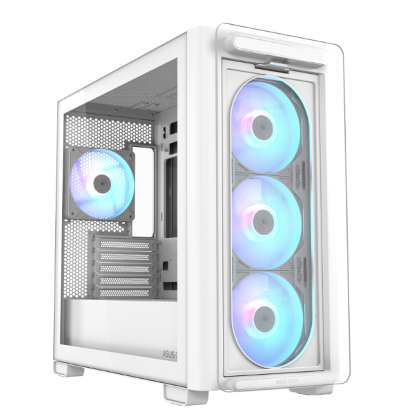 ASUS PC Case mATX Tempered Glass 4xARGB Fans A23 PLUS White ASUS PC Case mATX Tempered Glass 4xARGB Fans A23 PLUS White