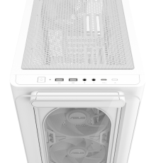 ASUS PC Case mATX Tempered Glass 4xARGB Fans A23 PLUS White