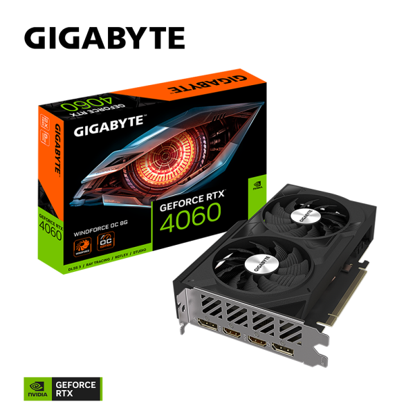 Graphic card Gigabyte RTX 4060 Windforce OC 8GB