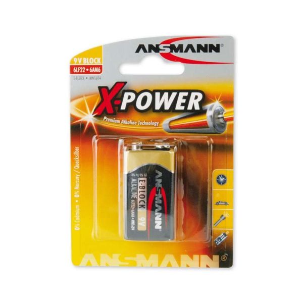 Μπαταρίες Ansmann X-Power 9V E-Block Battery|armenius.com.cy