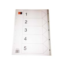 Black Red PVC Dividers A4 5, 10, 12, 20, 31 tabs