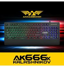 Armaggeddon AK-666X Gaming Keyboard with Palm Rest