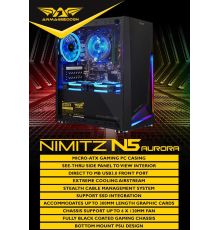 Armaggeddon Nimitz N5 Micro ATX Case with Led Strip Black| Armenius Store