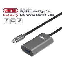 Unitek U304A USB3.1 USB-C Male to USB-A Female Active Extension Cable 5m
