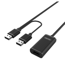 Unitek Y-279 USB2.0 USB-A Male to USB-A Female Active Extension Cable 20m|