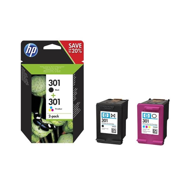 Картриджи HP 301 2-pack Black/Tri-color Original Ink Cartridges