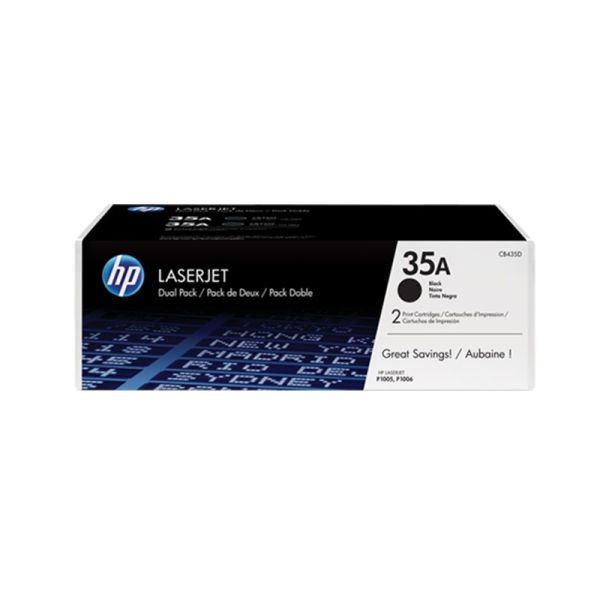Toner HP 35A Black Dual Pack LaserJet Toner Cartridges