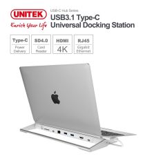 Unitek Y-3708 Universal USB3.1 Type-C Docking Station|armenius.com.cy