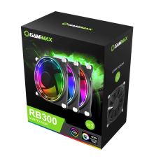 Gamemax RB300 Kit 3x ARGB Fans With Aura