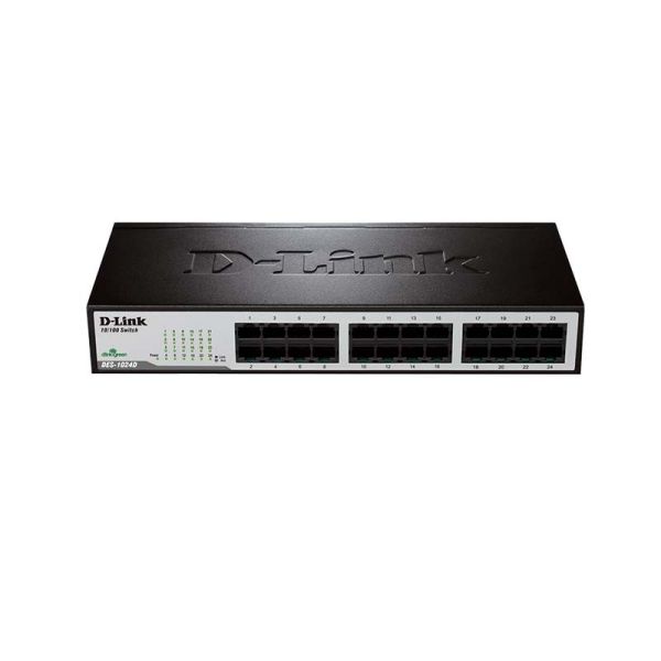 SWITCH D - LINK 24-Port 10/100 Unmanaged Desktop DES-1024D Network switch SWITCH D - LINK 24-Port 10/100 Unmanaged Desktop