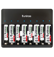 Uniross UCU006 8 Bay Rapid USB Charger AA/AAA| Armenius Store