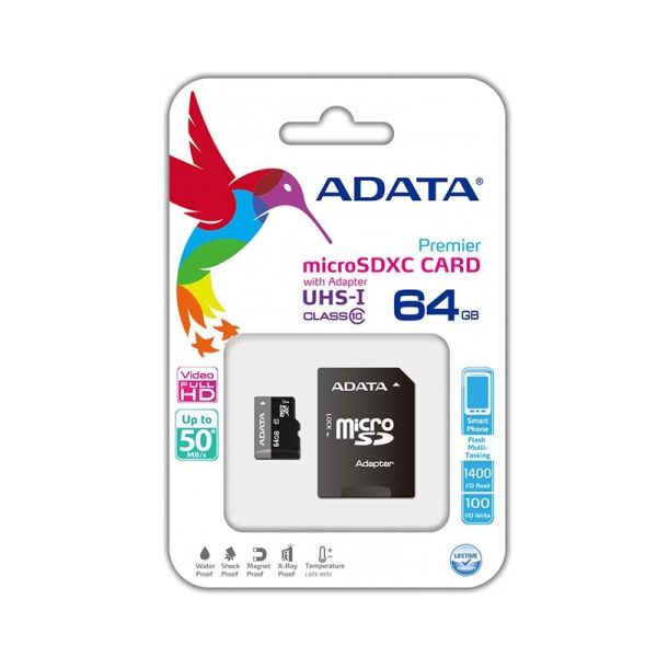  ADATA Premier microSDXC Card 64 GB|armenius.com.cy