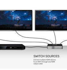 Unitek V1109A 4K HDMI Splitter 1 In-4 Out Black/Space Grey| Armenius Store