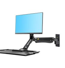 NBMounts MC40 Sit Stand Station for Larger Heavier Monitors up to 15kg