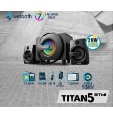 SonicGear Titan5 2.1 PC Speakers BT/USB/FM/LED 40W| Armenius Store