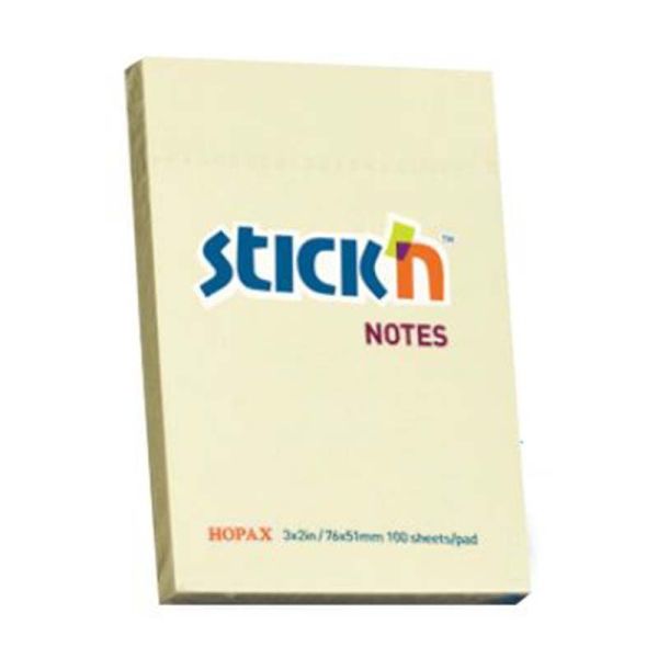 STICK N 76X50MM 100 SHEETS PAD YELLOW STICK N 76X50MM 100 SHEETS PAD YELLOW|armenius.com.cy