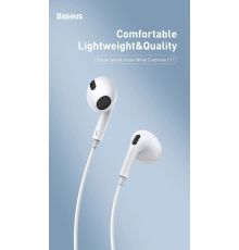 Baseus Encok C17 Type-C In-Ear Wired Earphone White