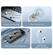 Baseus Encok C17 Type-C In-Ear Wired Earphone White