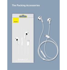 Baseus Encok C17 Type-C In-Ear Wired Earphone White