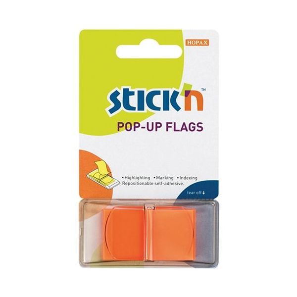 STICK N POP-UP FLAGS 45X25MM 50 SHEETS PAD ORANGE STICK N POP-UP FLAGS 45X25MM 50 SHEETS PAD ORANGE|armenius.com.cy