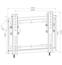 AV:link ST201 Tilt Wall Mount 200x200 129.550UK