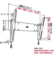 Vogels Physix PHW200M TV Wall Support with Tilt up to 42''