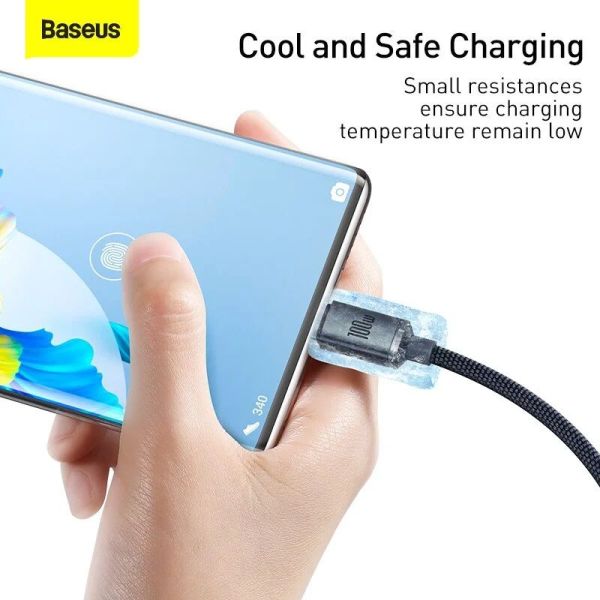 Baseus Crystal Shine USB to Type-C 100W 1.2m Black| Armenius Store
