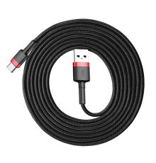 Baseus Cafule Braided Type-C Cable 2A 3m Black| Armenius Store