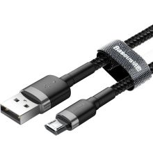 Baseus Cafule Braided MicroUSB Cable 2A 3.0m Black| Armenius Store
