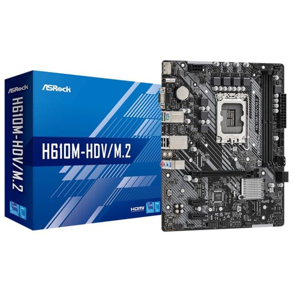 Материнская плата ASROCK H610M-HDV/M.2 1700 Socket Материнская плата ASROCK H610M-HDV/M.2 1700 Socket