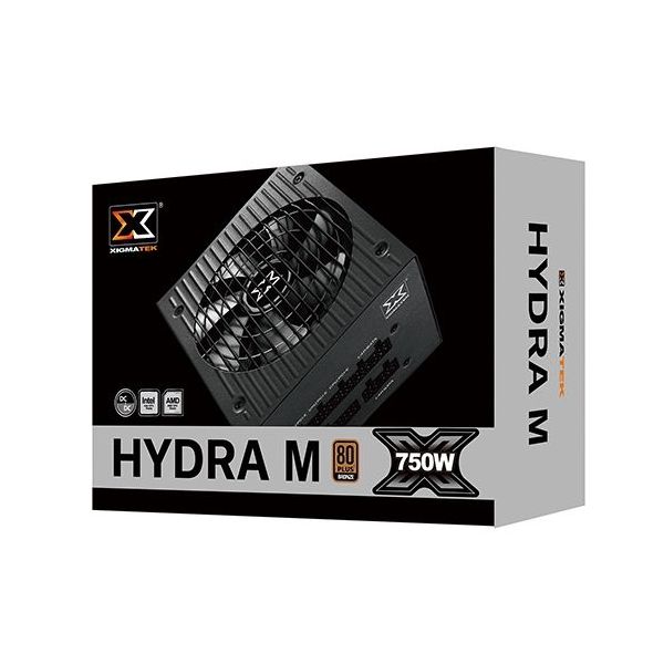 Power Supply Xigmatek HYDRA M750 750 W 80 plus Power Supply Xigmatek HYDRA M750 750 W 80 plus