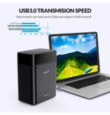 Orico HDE USB3.0 2Bay 3.5'' HDD Enclosure DS200U3